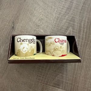 New Starbucks Collector Series Ceramic 3oz Mini Demitasse Mug CHENGDU / CHINA